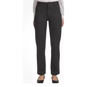 DKNY Jeans Women's Straight Leg Ponte Pants, Gray, Size Small AG9